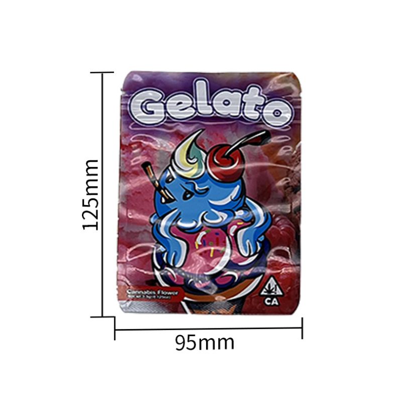 3.5G Black Cherry Gelato Strain Mylar Packaging Bag